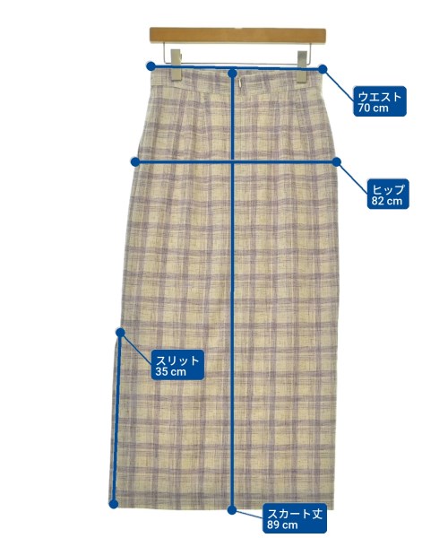 MACPHEE（マカフィー）ロング・マキシ丈スカート 紫 サイズ:36(M位) レディース/2200666165022