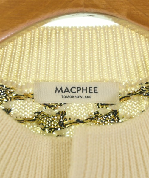 MACPHEE（マカフィー）カーディガン 白 サイズ:S レディース/2200667817128