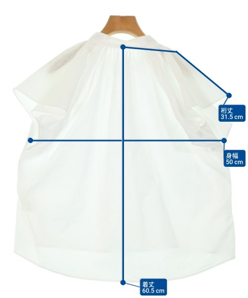 MACPHEE（マカフィー）カジュアルシャツ 白 サイズ:36(M位) レディース/2200667932043