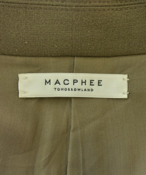 MACPHEE（マカフィー）テーラードジャケット 茶 サイズ:36(M位) レディース/2200667937024