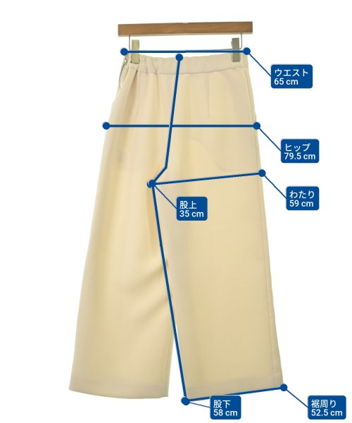 MACPHEE（マカフィー）スラックス 白 サイズ:32(XS位) レディース/2200670465071