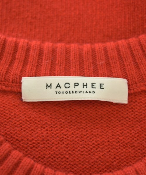 MACPHEE（マカフィー）ニット・セーター 赤 サイズ:M レディース/2200666507013