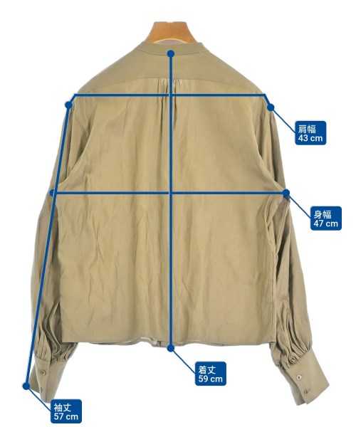 MACPHEE（マカフィー）カジュアルシャツ 茶 サイズ:36(M位) レディース/2200666115058