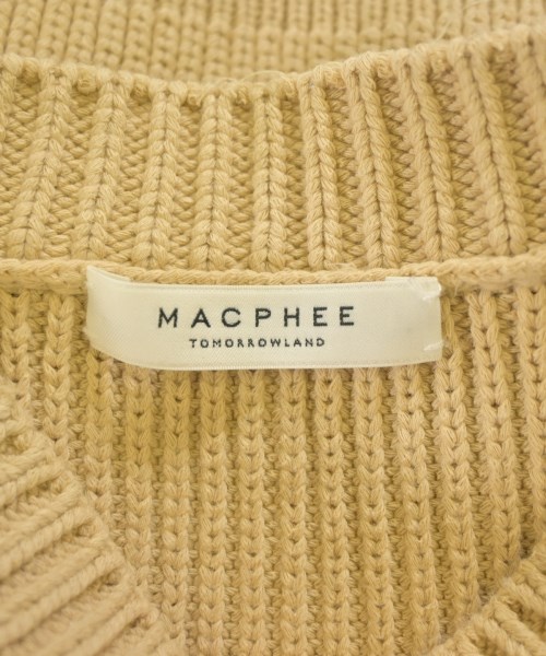 MACPHEE（マカフィー）ニット・セーター ベージュ サイズ:S レディース/2200671362010