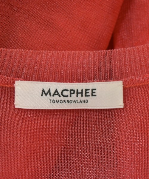 MACPHEE（マカフィー）カーディガン 赤 サイズ:S レディース/2200722667026