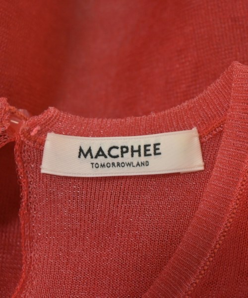 MACPHEE（マカフィー）カーディガン 赤 サイズ:S レディース/2200722667033