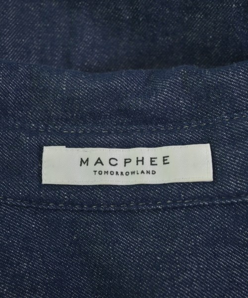 MACPHEE（マカフィー）カジュアルシャツ 紺 サイズ:36(M位) レディース/2200722795088