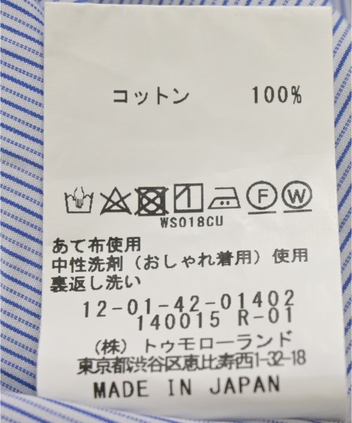 MACPHEE（マカフィー）ブラウス 青 サイズ:36(M位) レディース/2200724366057