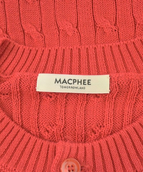 MACPHEE（マカフィー）カーディガン 赤 サイズ:S レディース/2200728814103