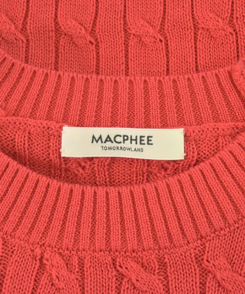 MACPHEE（マカフィー）ニット・セーター 赤 サイズ:S レディース/2200728814110