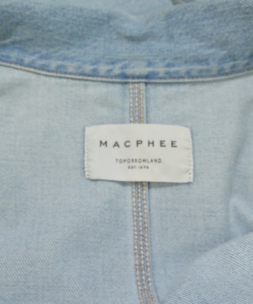 MACPHEE（マカフィー）デニムジャケット 青 サイズ:36(M位) レディース/2200732917050