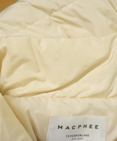 MACPHEE（マカフィー）ダウンジャケット/ダウンベスト 黄 サイズ:F レディース/2200725448028