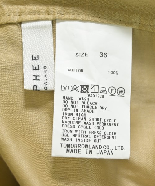 MACPHEE（マカフィー）シャツワンピース ベージュ サイズ:36(M位) レディース/2200731739073