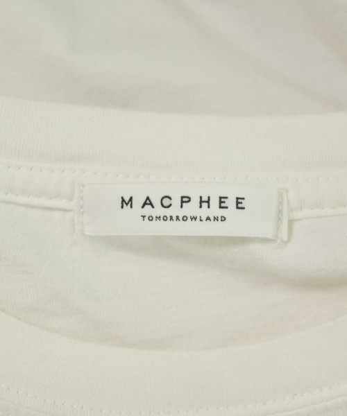 MACPHEE（マカフィー）Tシャツ・カットソー 白 サイズ:S レディース/2200733893155