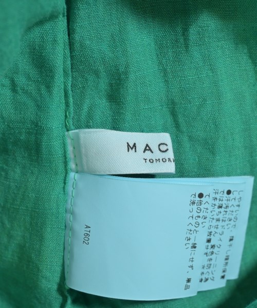 MACPHEE（マカフィー）シャツワンピース 緑 サイズ:36(M位) レディース/2200734679048