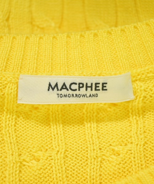 MACPHEE（マカフィー）カーディガン 黄 サイズ:S レディース/2200735928053