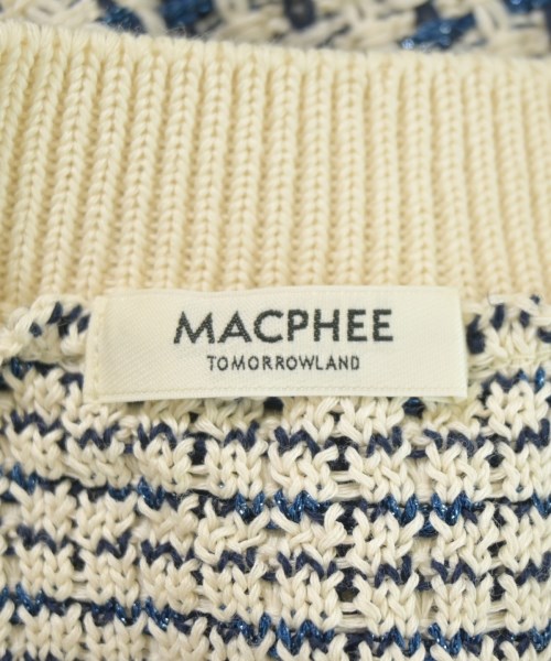 MACPHEE（マカフィー）カーディガン 白 サイズ:S レディース/2200726169038