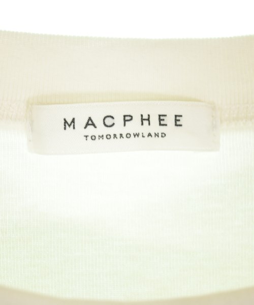 MACPHEE（マカフィー）Tシャツ・カットソー 白 サイズ:S レディース/2200716893059