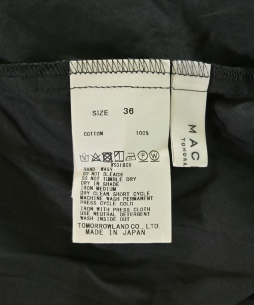 MACPHEE（マカフィー）ブラウス 黒 サイズ:36(M位) レディース/2200718071110
