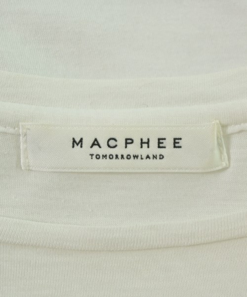 MACPHEE（マカフィー）Tシャツ・カットソー 白 サイズ:S レディース/2200717757152