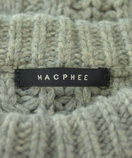 MACPHEE（マカフィー）ニット・セーター グレー サイズ:S レディース/2200718048075