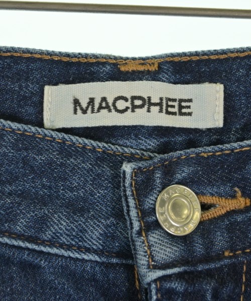 MACPHEE（マカフィー）デニムパンツ 紺 サイズ:36(M位) レディース/2200718898045
