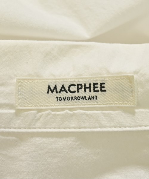 MACPHEE（マカフィー）カジュアルシャツ 青 サイズ:36(M位) レディース/2200714751115