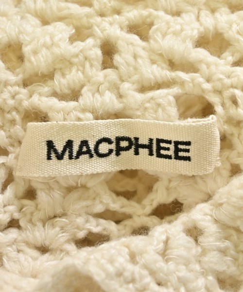 MACPHEE（マカフィー）カーディガン 白 サイズ:S レディース/2200723881018