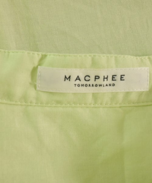 MACPHEE（マカフィー）ブラウス 緑 サイズ:36(M位) レディース/2200724816033