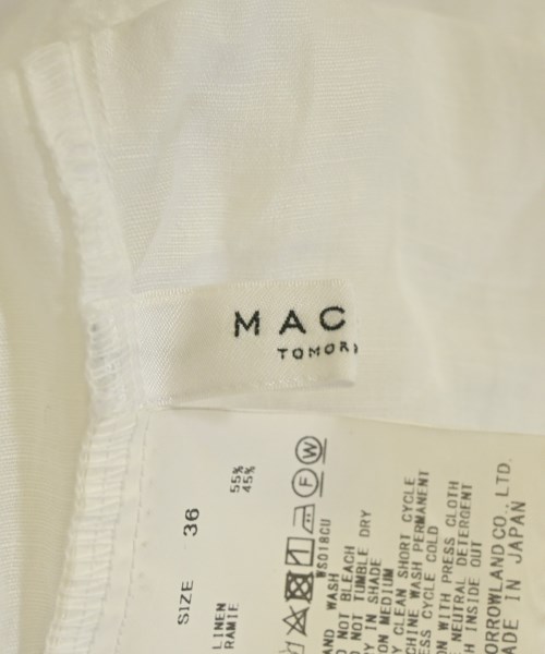 MACPHEE（マカフィー）ブラウス 白 サイズ:36(M位) レディース/2200716599029