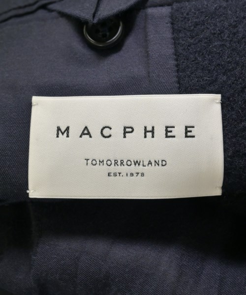 MACPHEE（マカフィー）コート 紺 サイズ:36(M位) レディース/2200725385033