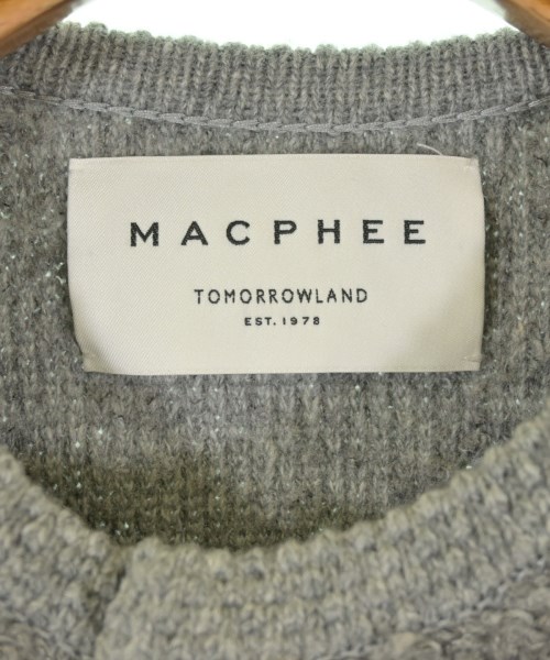 MACPHEE（マカフィー）カーディガン グレー サイズ:S レディース/2200721966052