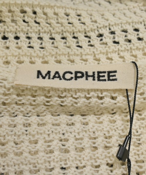MACPHEE（マカフィー）カーディガン 白 サイズ:S レディース/2200726337031