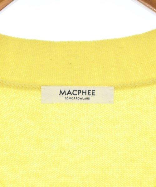 MACPHEE（マカフィー）カーディガン 黄 サイズ:S レディース/2200727490018