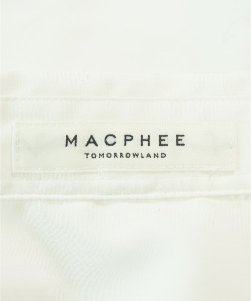 MACPHEE（マカフィー）カジュアルシャツ 白 サイズ:36(M位) レディース/2200728192027