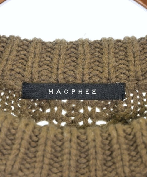 MACPHEE（マカフィー）ニット・セーター 茶 サイズ:S レディース/2200723952022