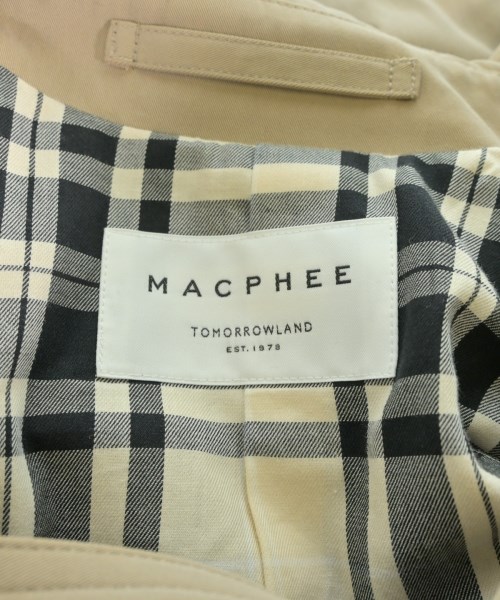 MACPHEE（マカフィー）ステンカラーコート ベージュ サイズ:36(M位) レディース/2200724912025