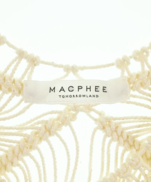 MACPHEE（マカフィー）ベスト/ノースリーブ 白 サイズ:-(M位) レディース/2200725365172