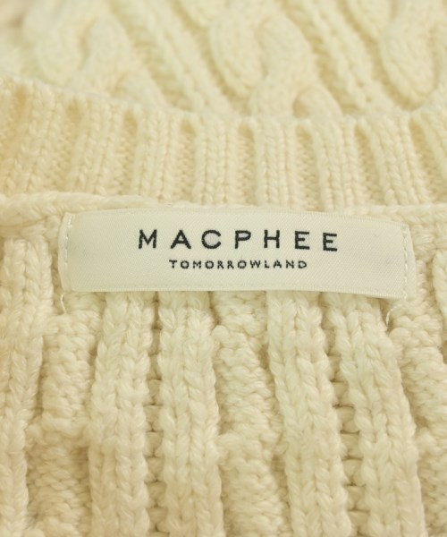 MACPHEE（マカフィー）カーディガン 白 サイズ:S レディース/2200662423089