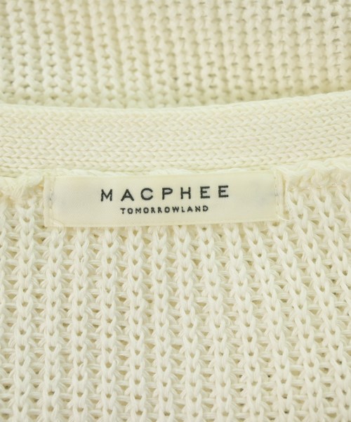 MACPHEE（マカフィー）ニット・セーター 白 サイズ:S レディース/2200677778082