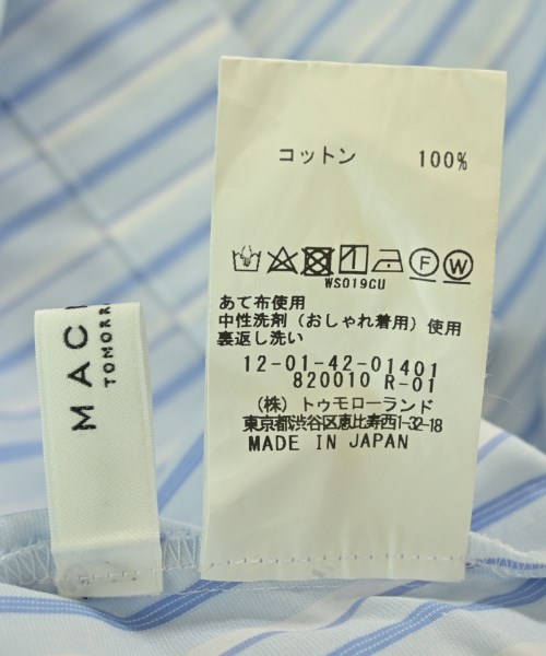 MACPHEE（マカフィー）ブラウス 青 サイズ:36(M位) レディース/2200679472049
