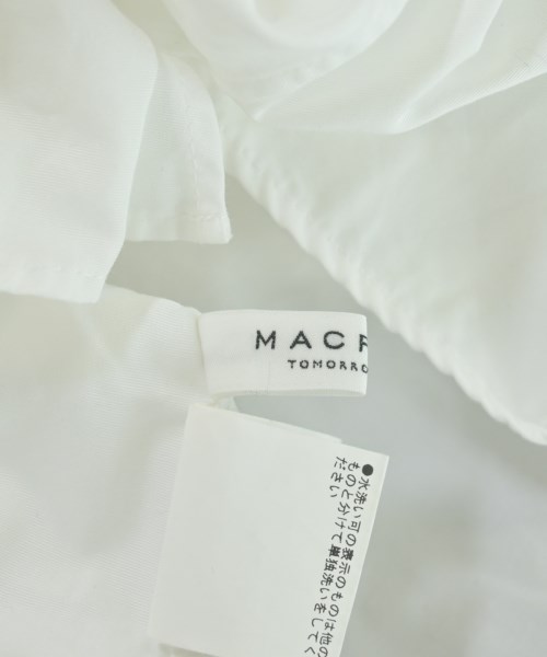 MACPHEE（マカフィー）カジュアルシャツ 白 サイズ:36(M位) レディース/2200683537093