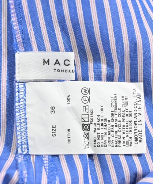 MACPHEE（マカフィー）ブラウス 青 サイズ:36(M位) レディース/2200681318045