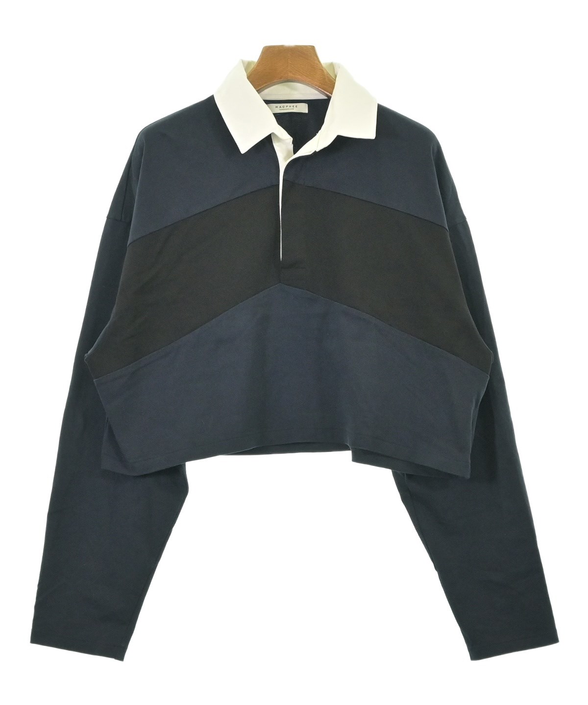 マカフィー　MACAPHEE シャツ MACPHEE（マカフィー）Tシャツ・カットソー 紺 サイズ:S レディース