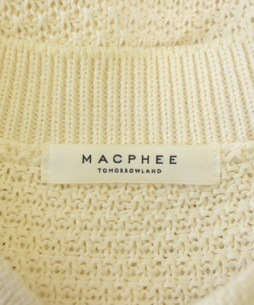 MACPHEE（マカフィー）カーディガン 白 サイズ:S レディース/2200684602011