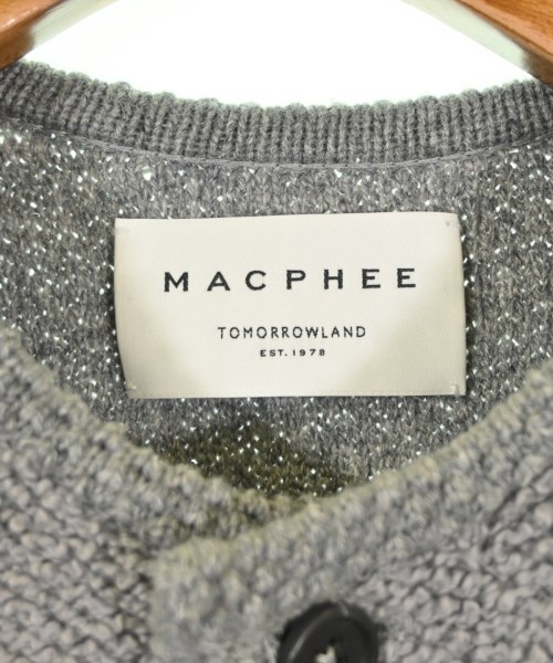 MACPHEE（マカフィー）カーディガン グレー サイズ:S レディース/2200681772021