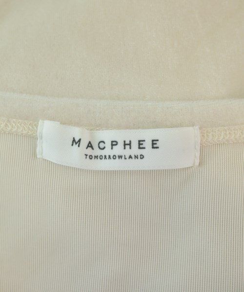 MACPHEE（マカフィー）Tシャツ・カットソー 白 サイズ:S レディース/2200681333109