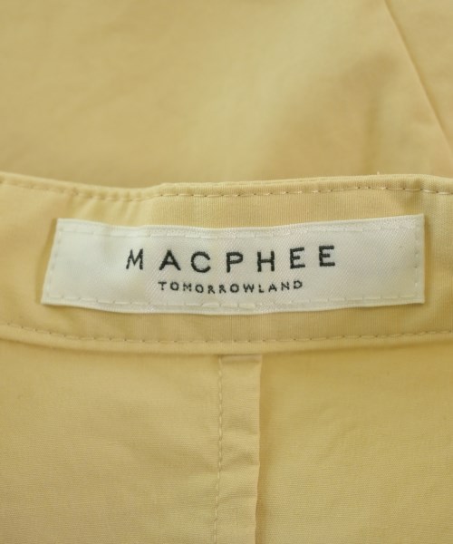MACPHEE（マカフィー）カジュアルシャツ 黄 サイズ:36(M位) レディース/2200677151069
