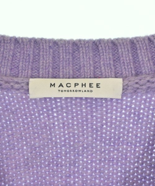 MACPHEE（マカフィー）カーディガン 紫 サイズ:S レディース/2200681844025