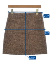 MACPHEE（マカフィー）ミニスカート 茶 サイズ:36(M位) レディース/2200681844063